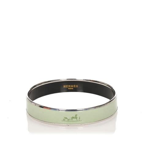 saks off fifth hermes|Hermes silvertone bangle.